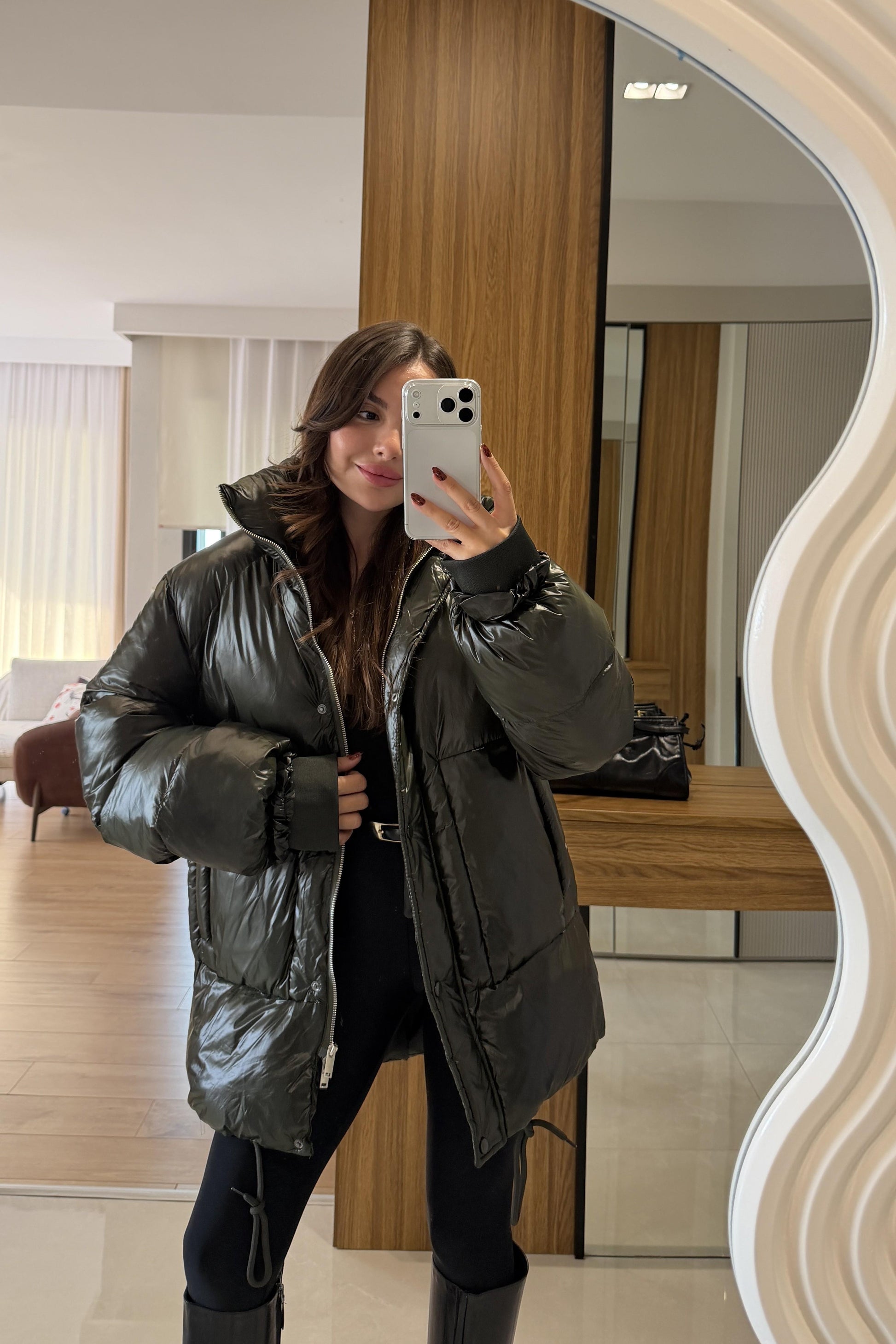 Monje Yeşil Şişme Mont