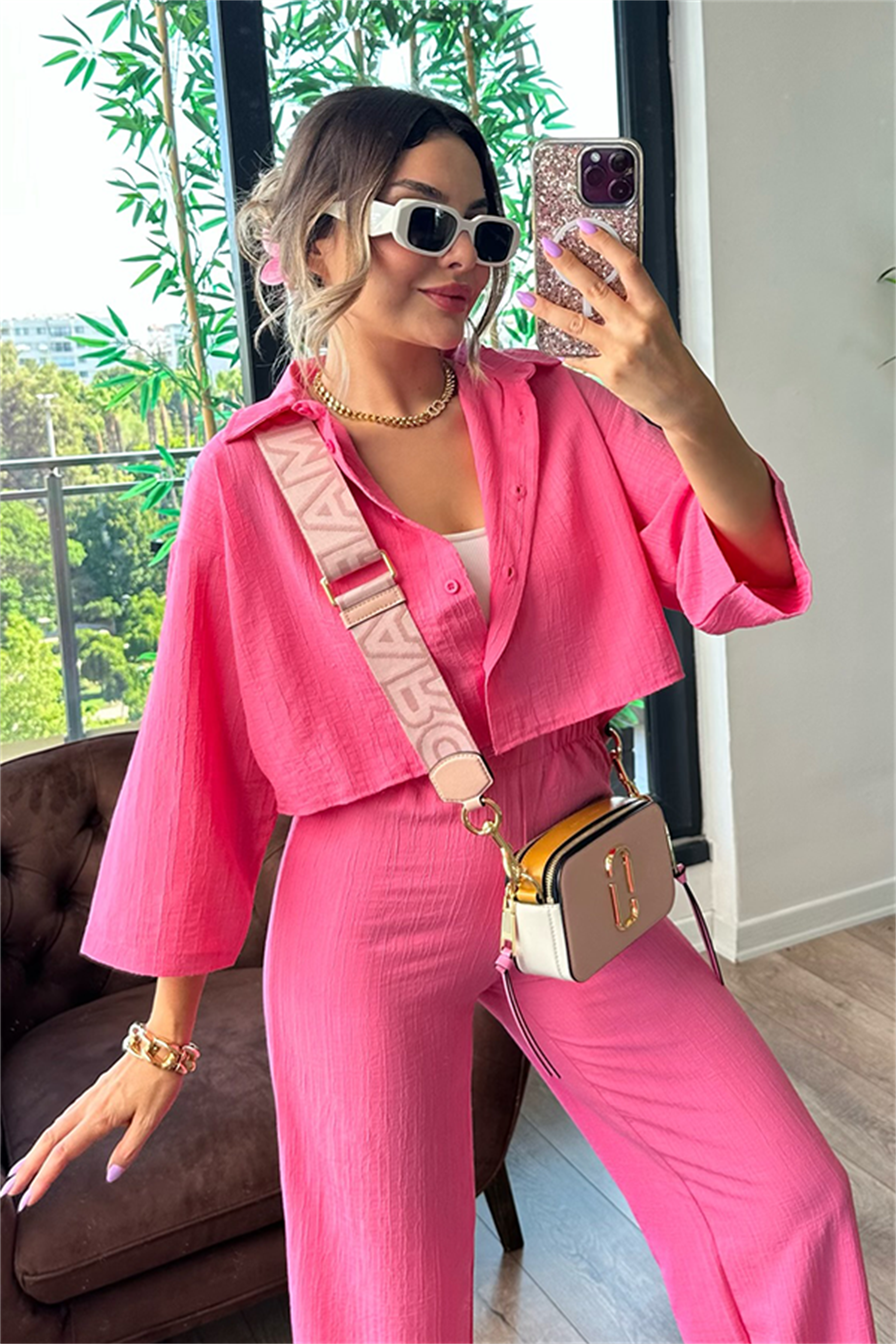 More pembe ikili bürümcük takım