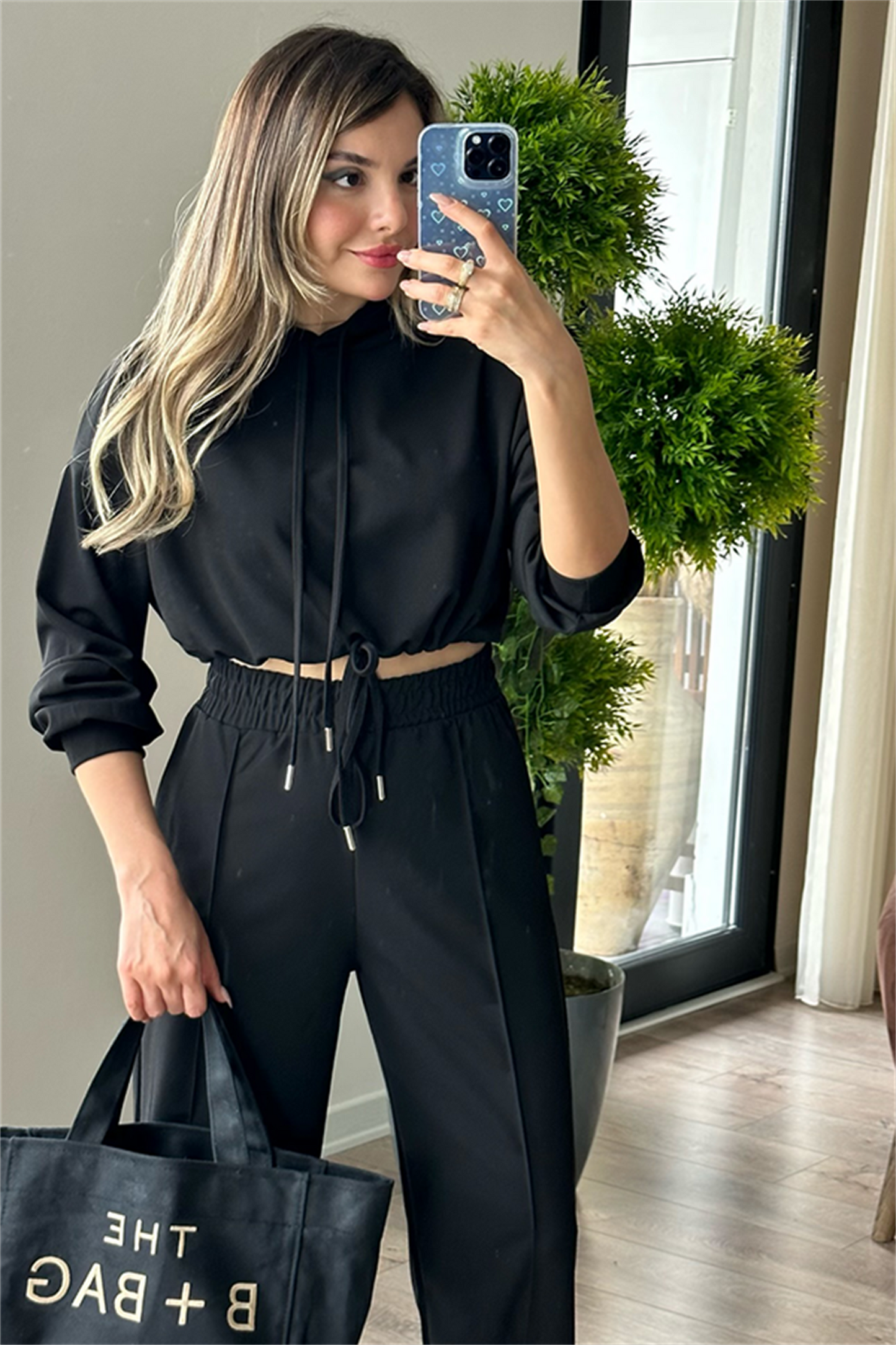 Olivia jogger sport takım - Siyah