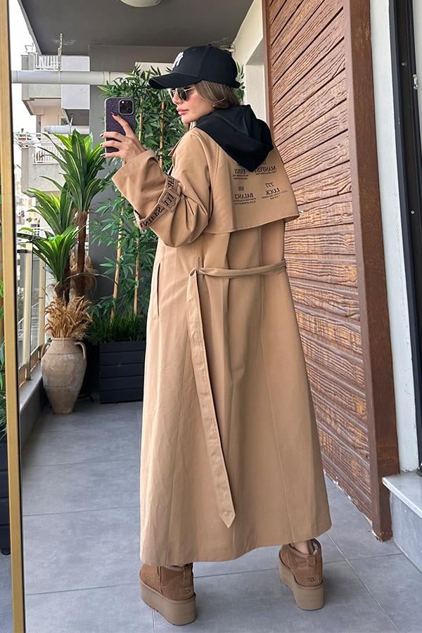 Onne Tasarım Karamel Trençkot