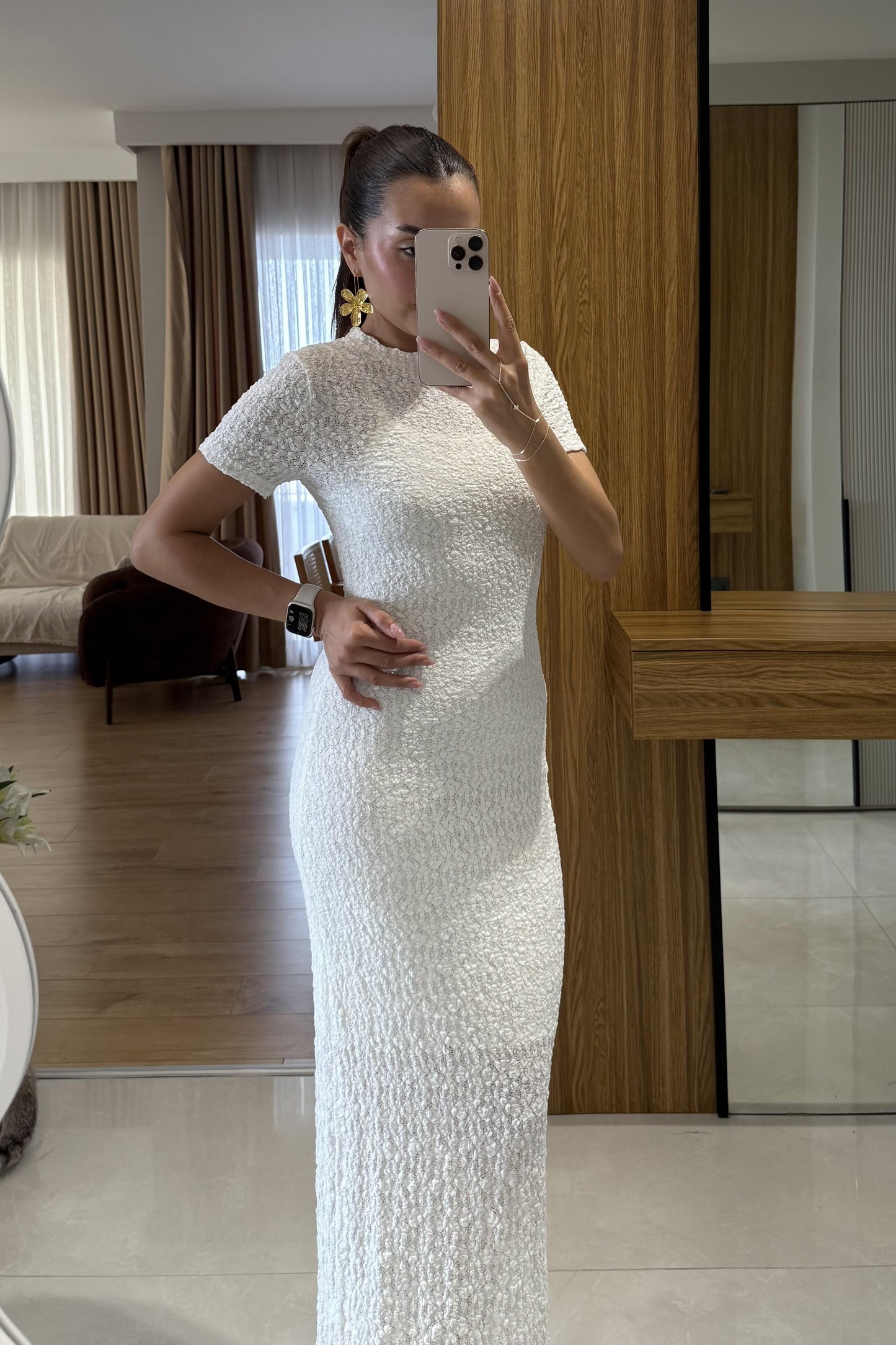 Patricia Yarım Kollu Astarlı Elbise