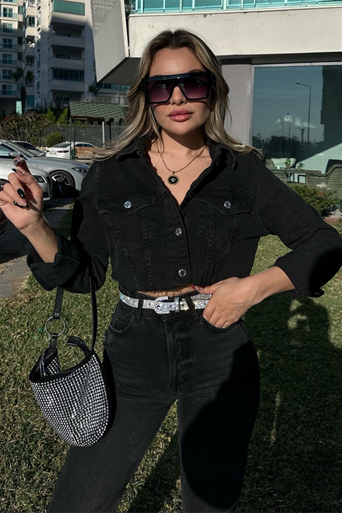 Poema füme kesikli kot ceket