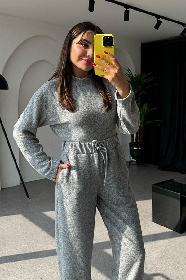 Rani Yumoş İkili Gri Takım