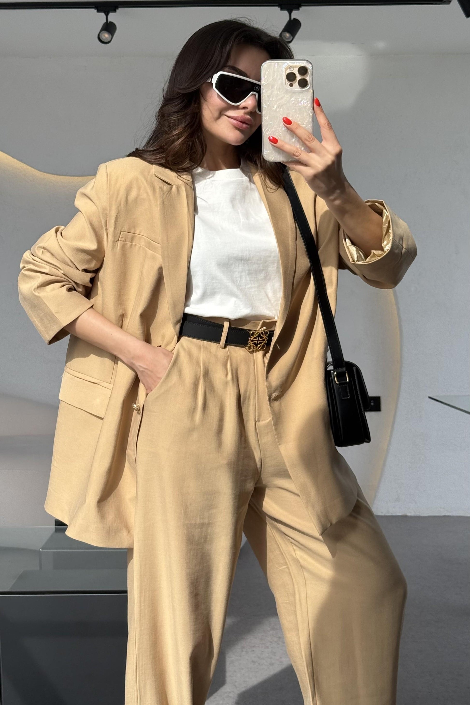 Ruper Camel Ceket Pantolon Premium Takım