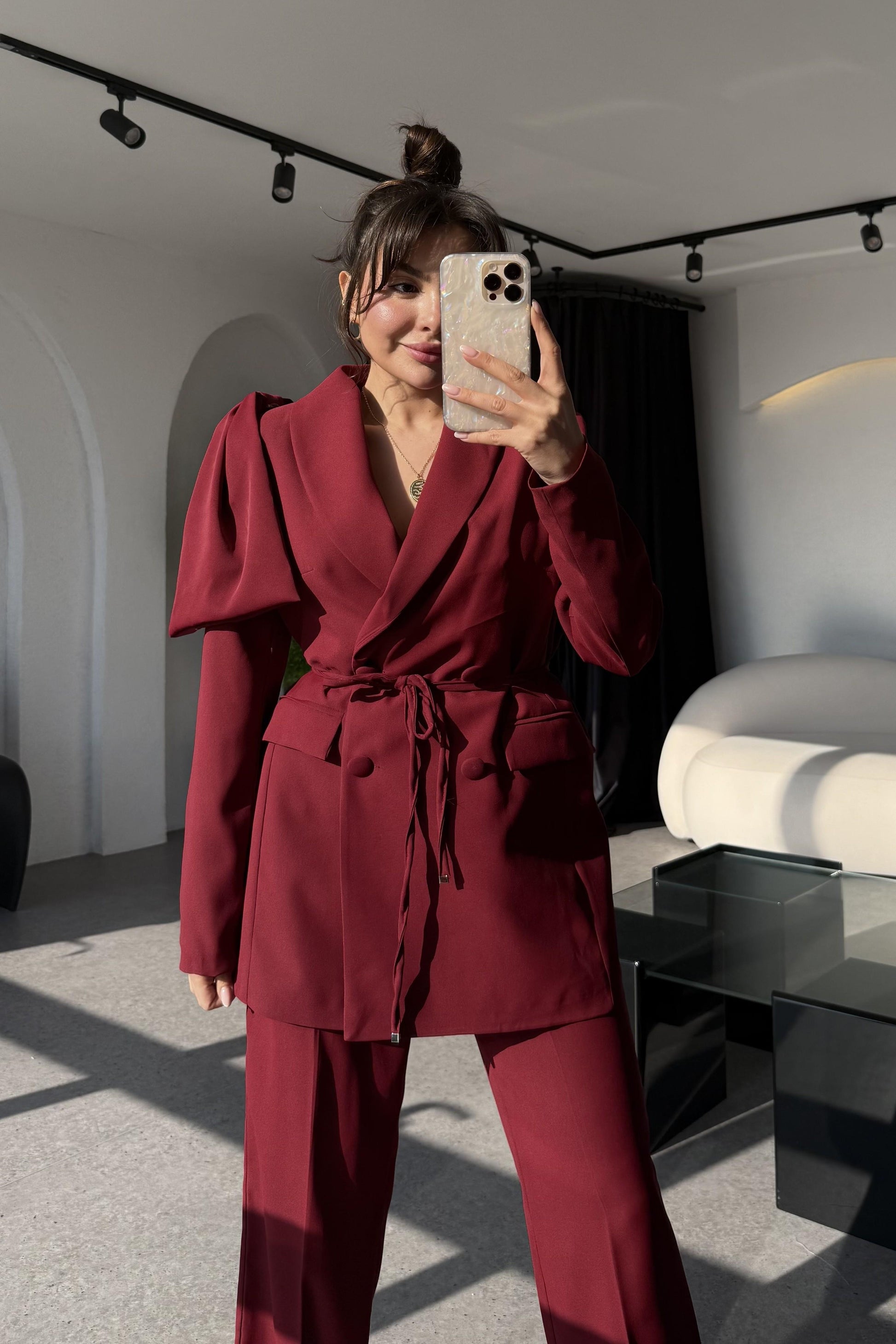 Samira Bordo Business Ceket Takım