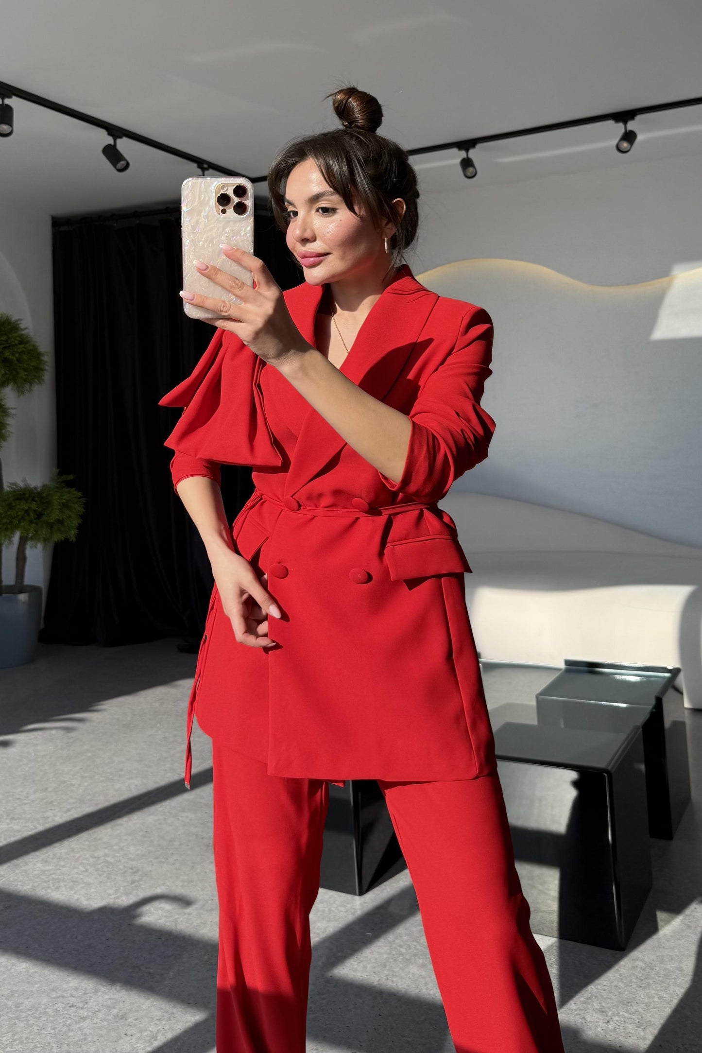 Samira Kırmızı Business Ceket Takım