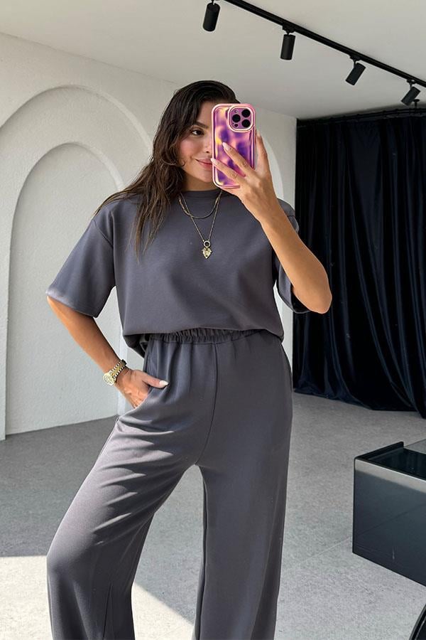 Sergio Orijinal Modal Vatkalı Takım-Füme