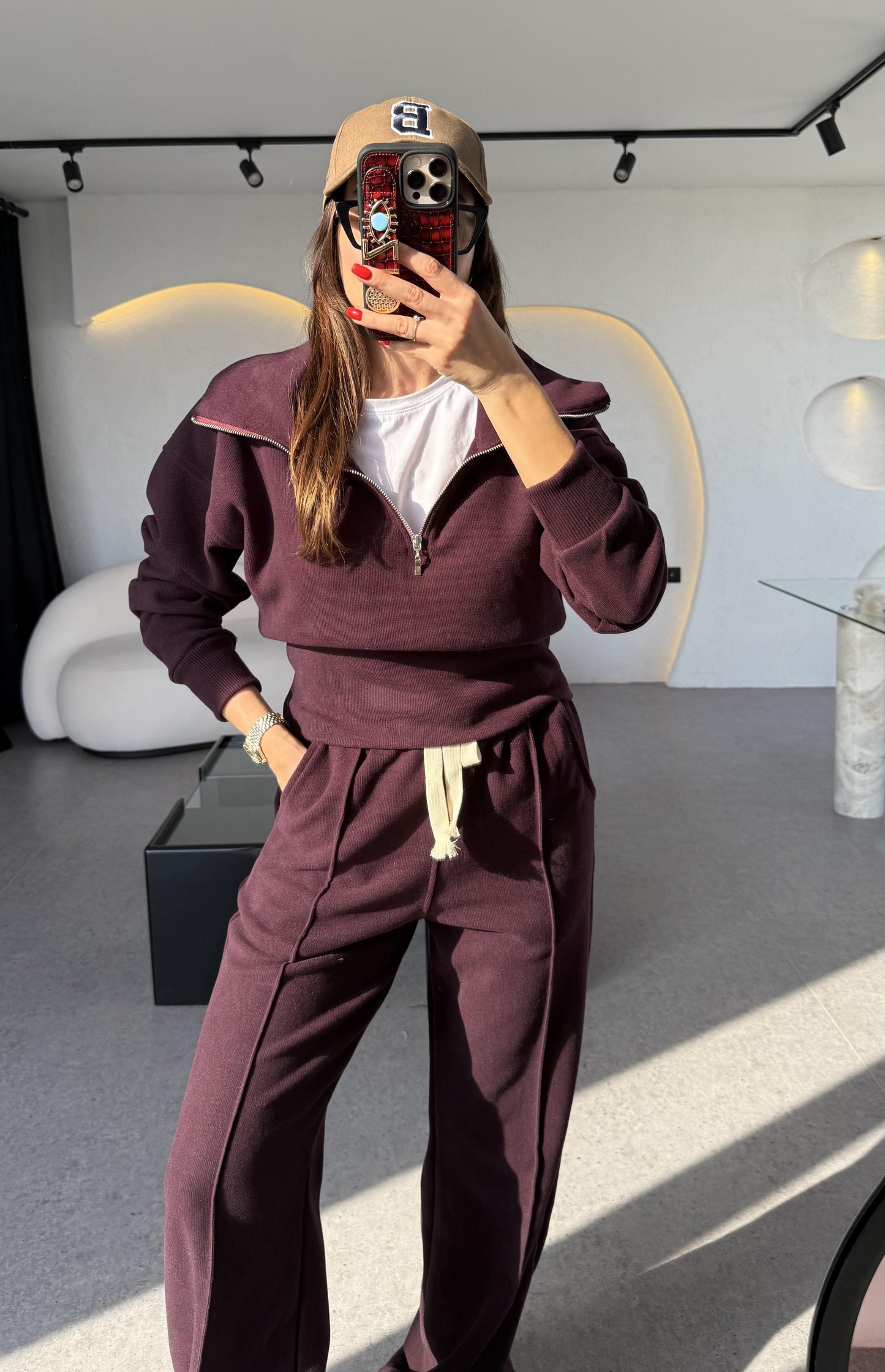 Soelle Mürdüm Selanik Kumaş Üçlü Takım