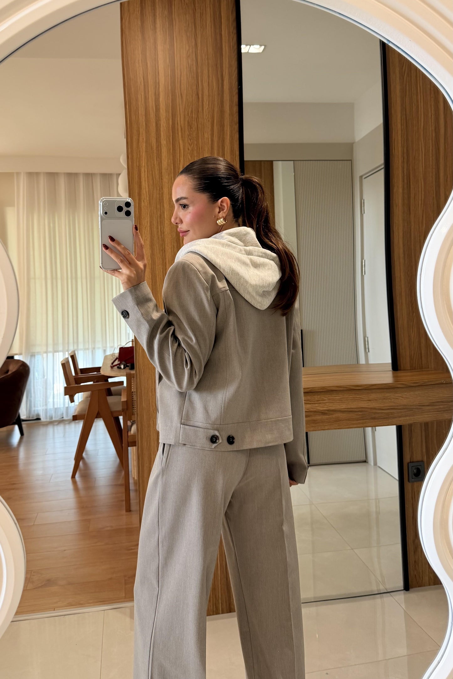 Survivar Tasarım Kapüşonlu Premium Blazer Ceket