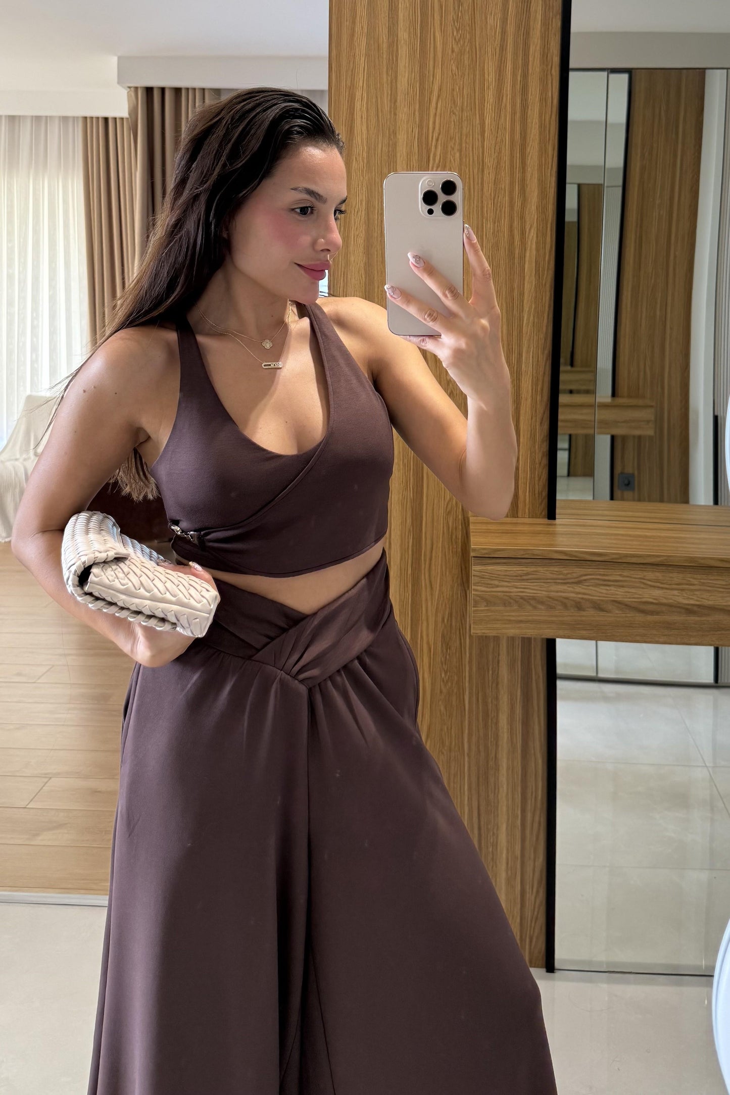 Tiago Kahve Asimetrik Bel Spor Takım