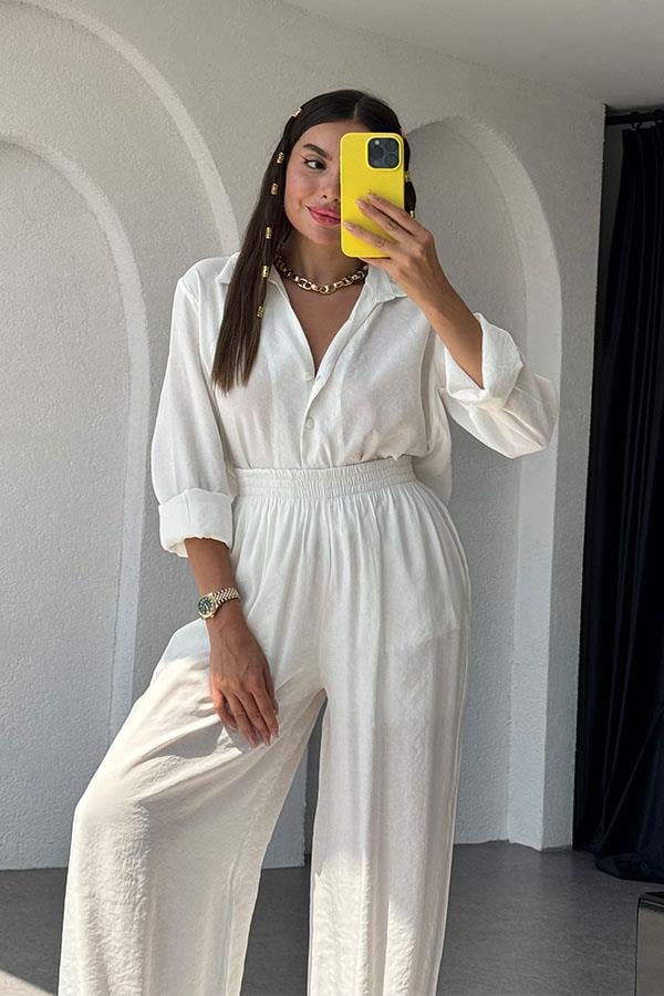 Twila Tensel Beyaz İkili Takım