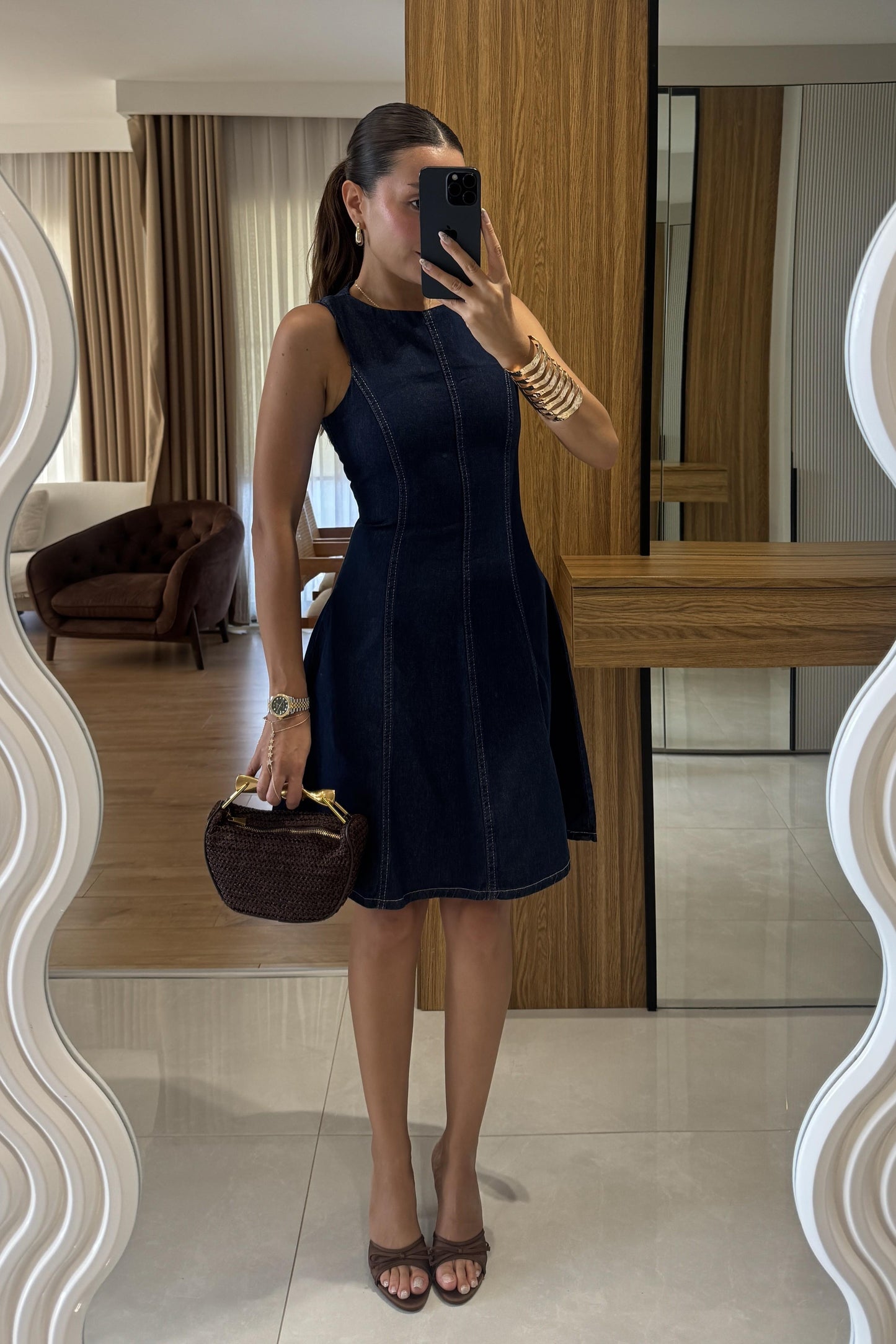 Vanna Çan Denim Elbise