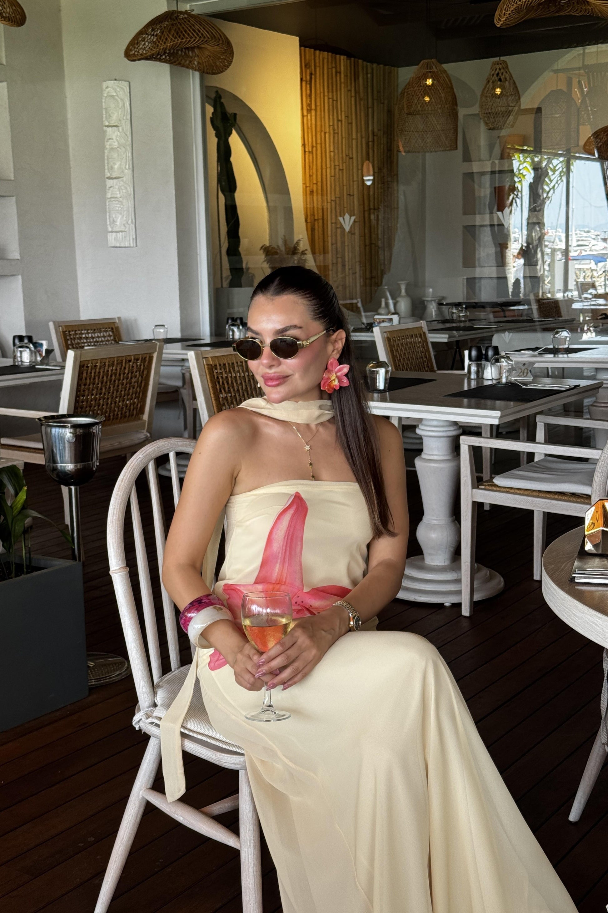 Verena Tasarım Çiçek Desen Elbise