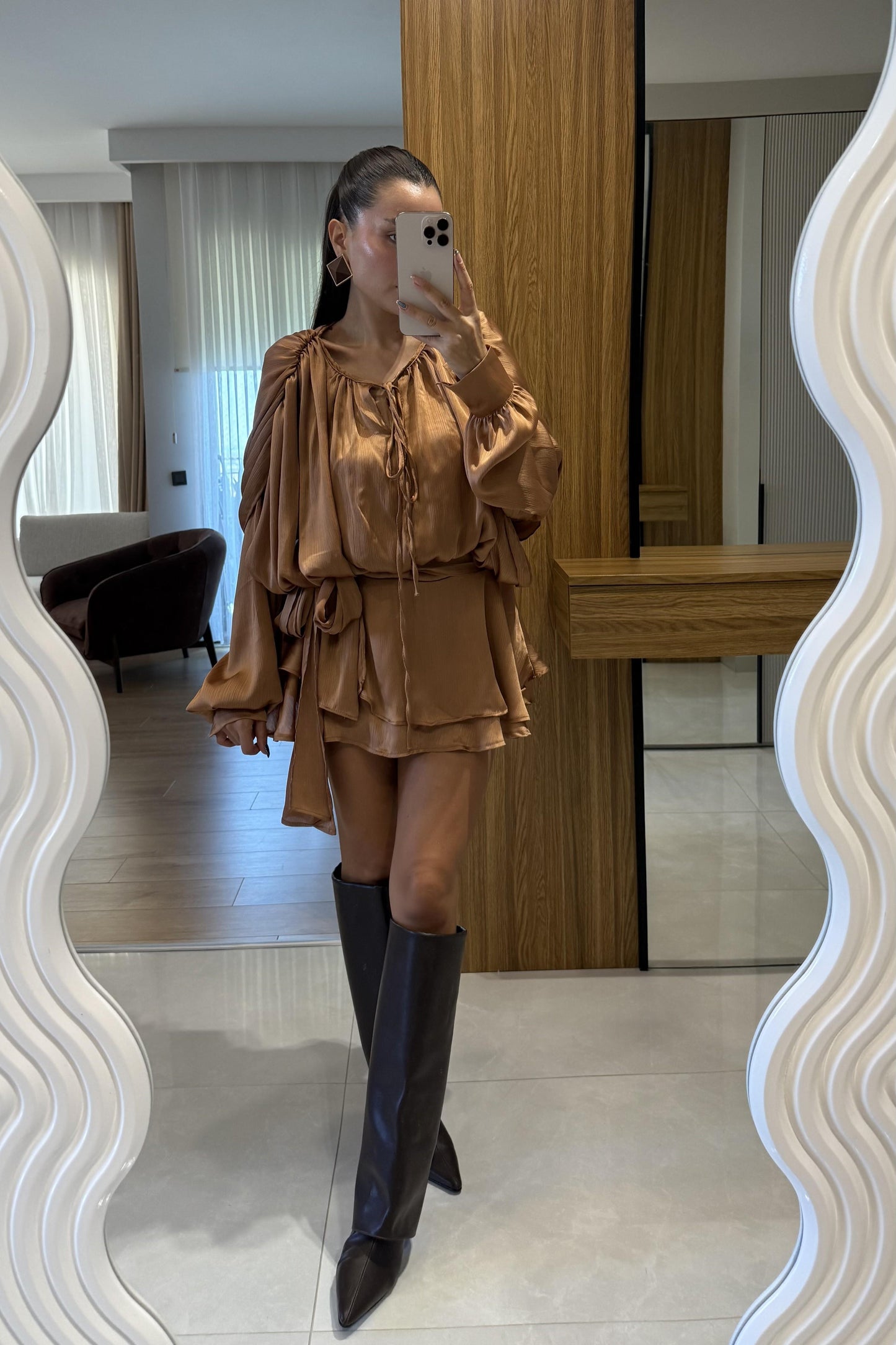 Vestida Vizon İçi Şortlu Tasarım Elbise