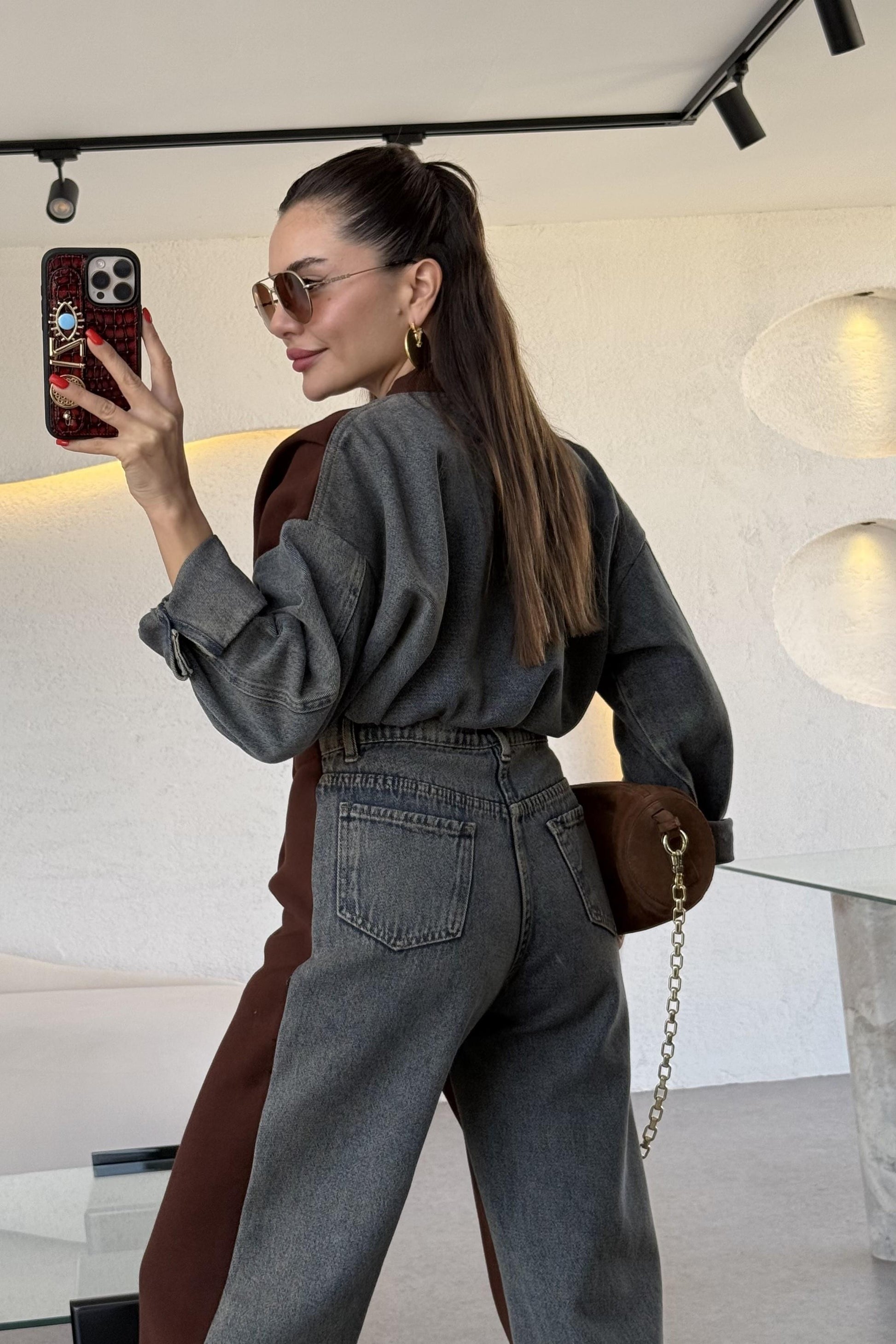 Vierce Kot Karışımlı Acı Kahve Şardonlu Takım