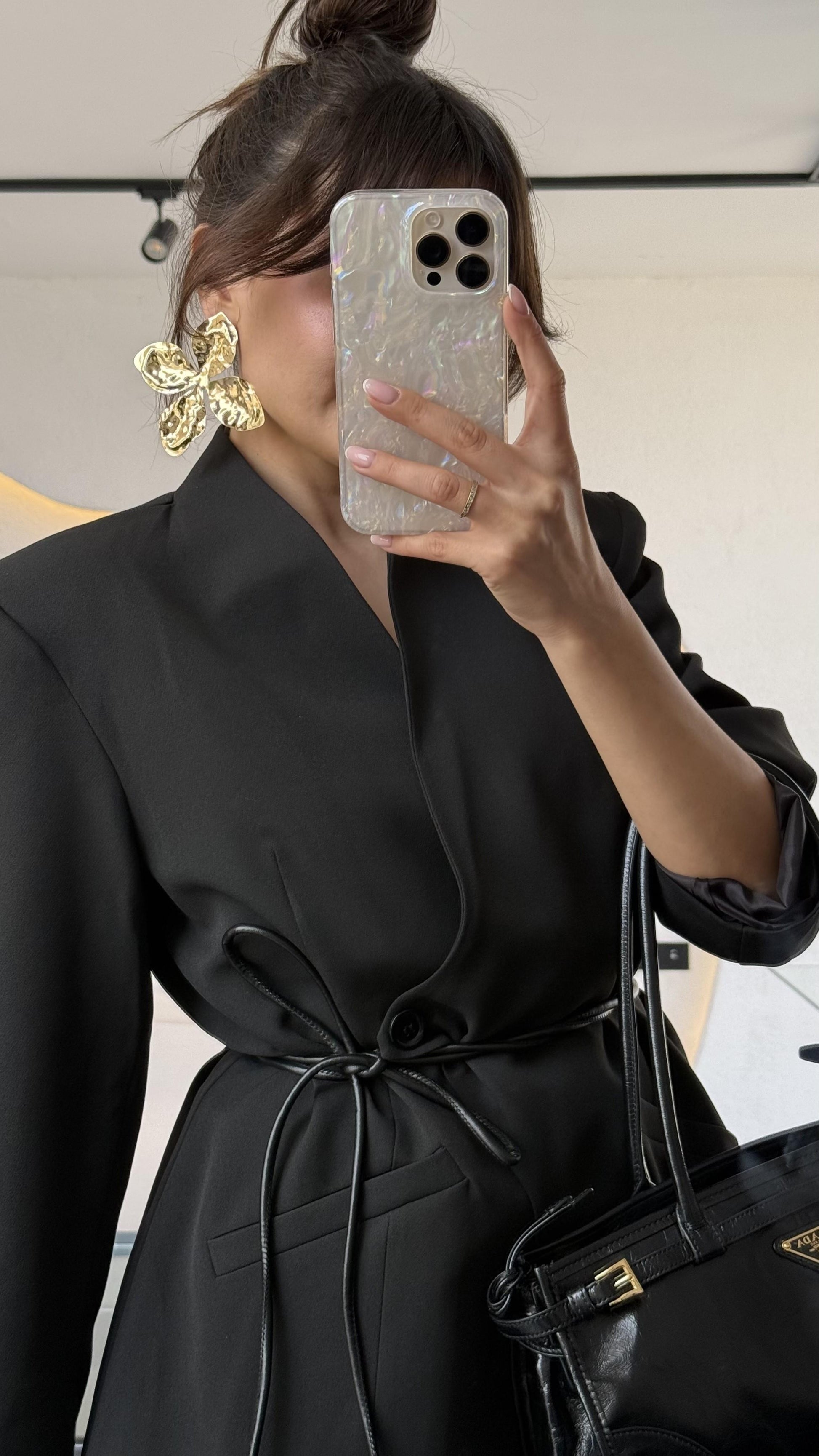 Visha Üçlü Dantel Kombinli Blazer Takım