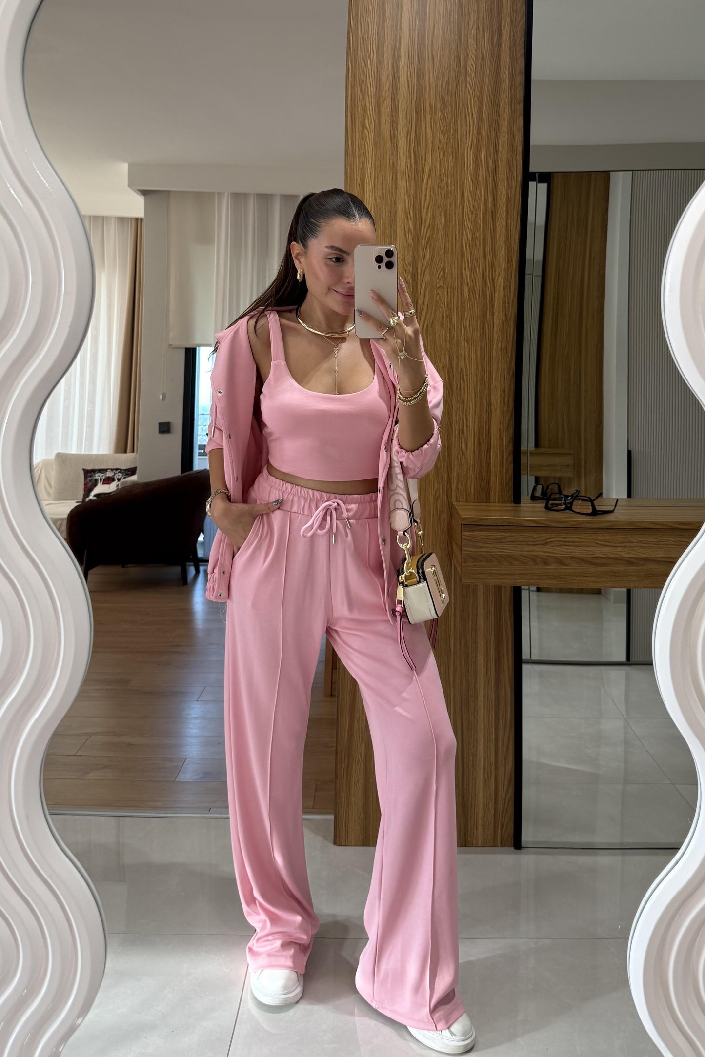 Walkman Pembe Üçlü Takım