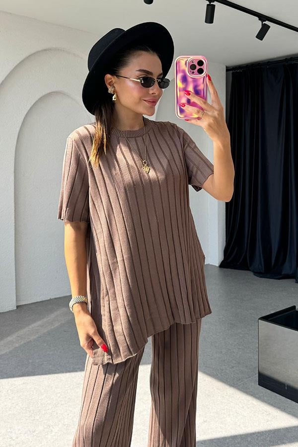 Warrior Fitilli Kahve İkili Takım