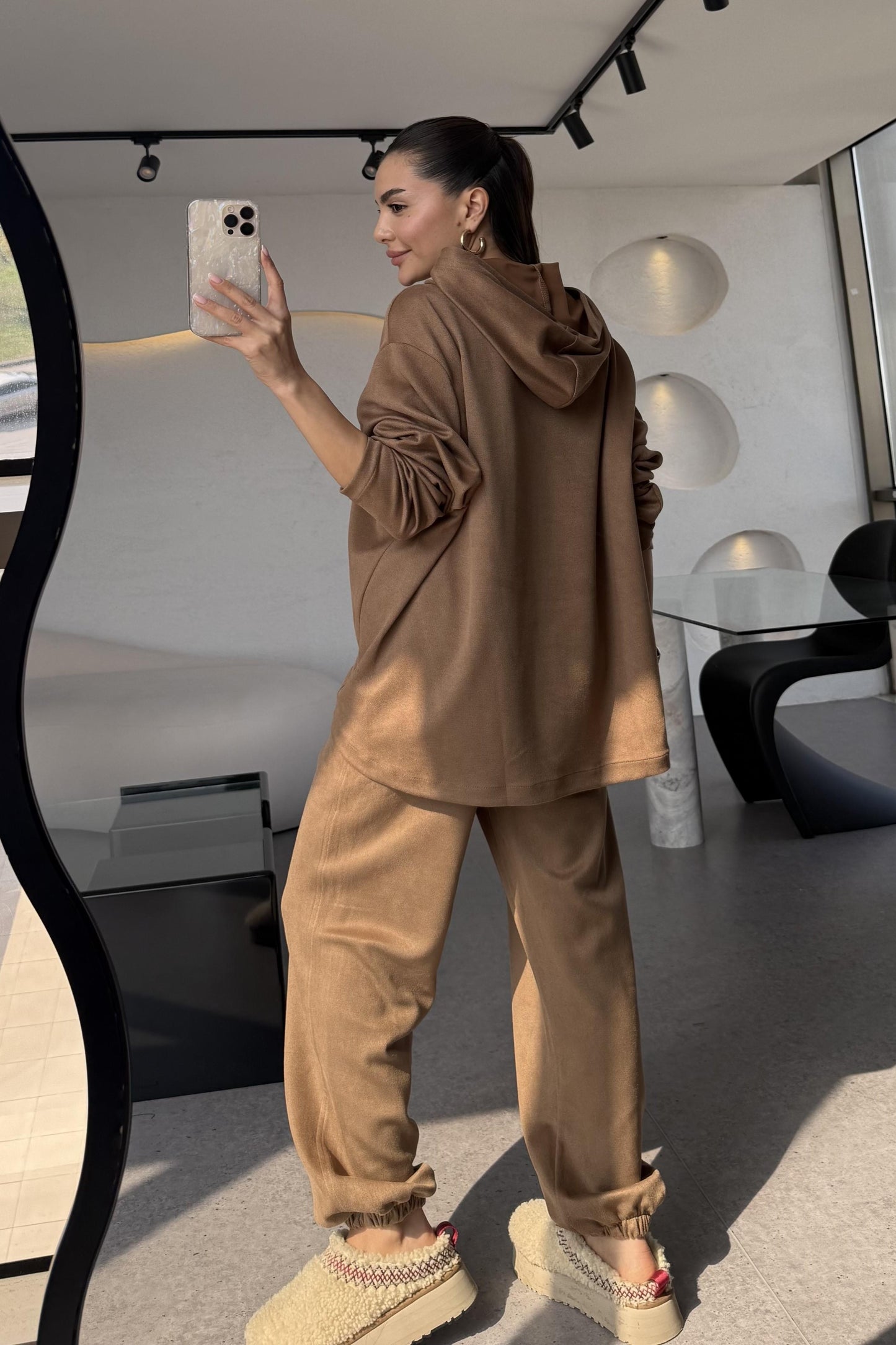 Willow Camel Kapüşonlu Takım