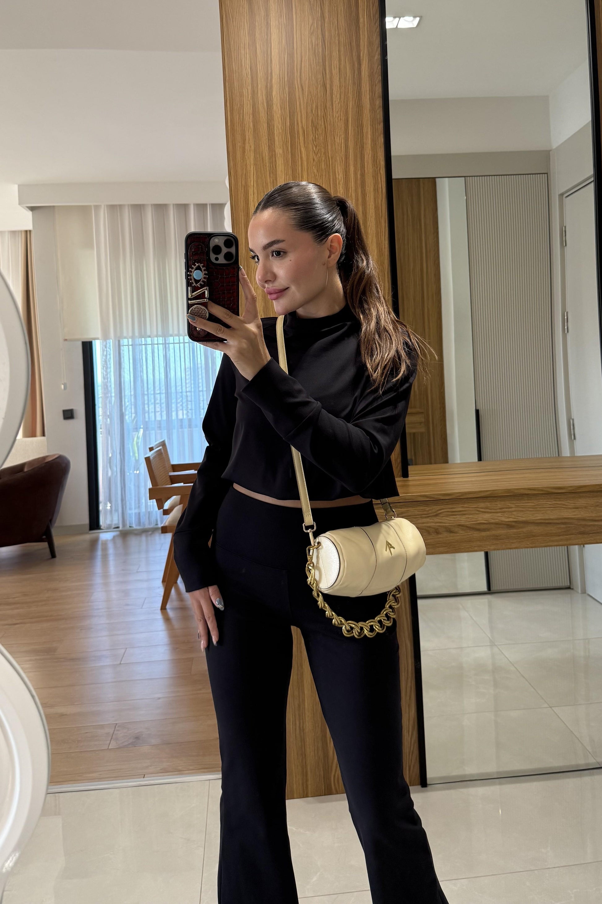 Youre Siyah Modal Yoga Takım