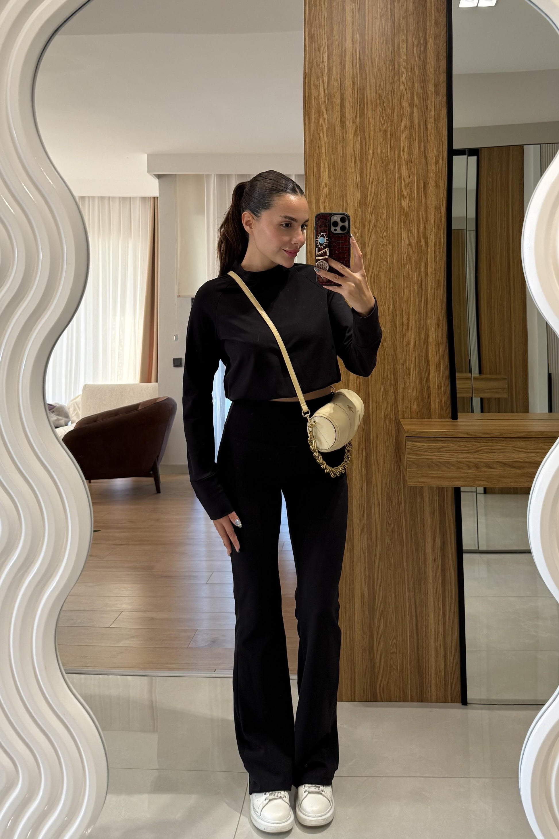 Youre Siyah Modal Yoga Takım