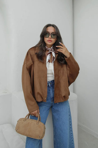 Süet Bomber Ceket