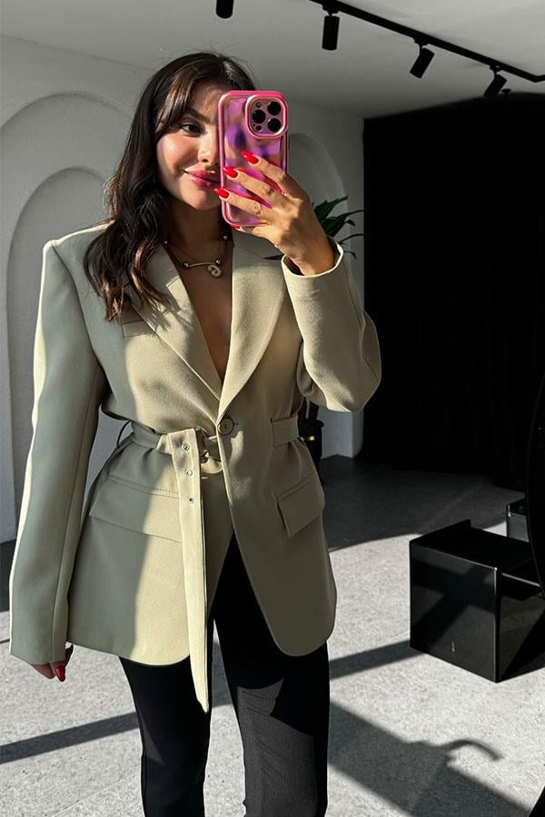 Adrian Kemerli Mint Blazer Ceket