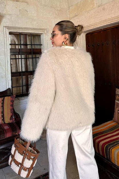 American Premium Kürk - Krem