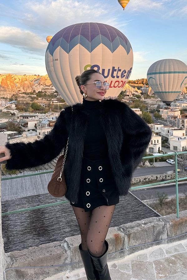 American Premium Siyah Kürk