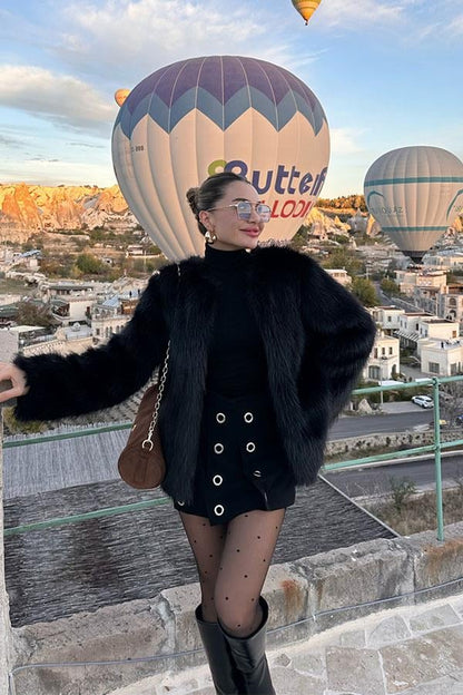 American Premium Siyah Kürk