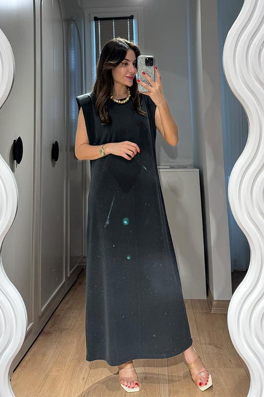 Aprinal Vatkalı Füme Elbise