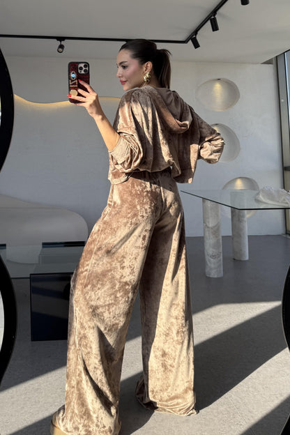 Aspire Vizon Kadife Kapüşonlu Takım