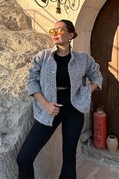 Gri Teddy Jacket