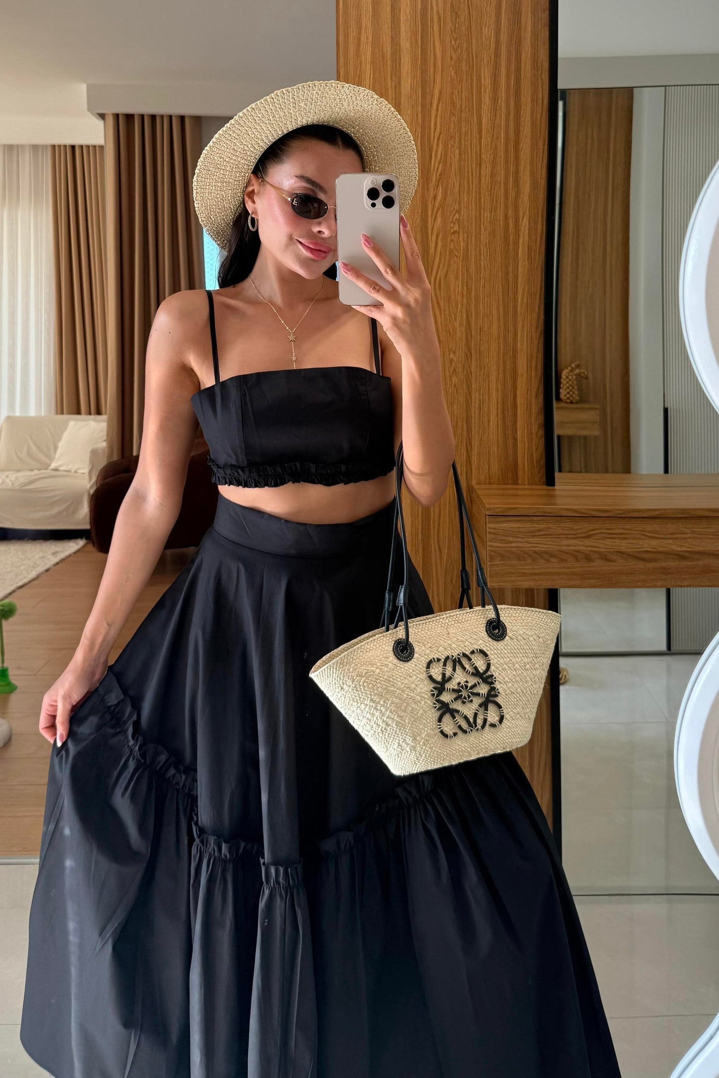 Bailey Siyah Çan Etekli İkili Takım