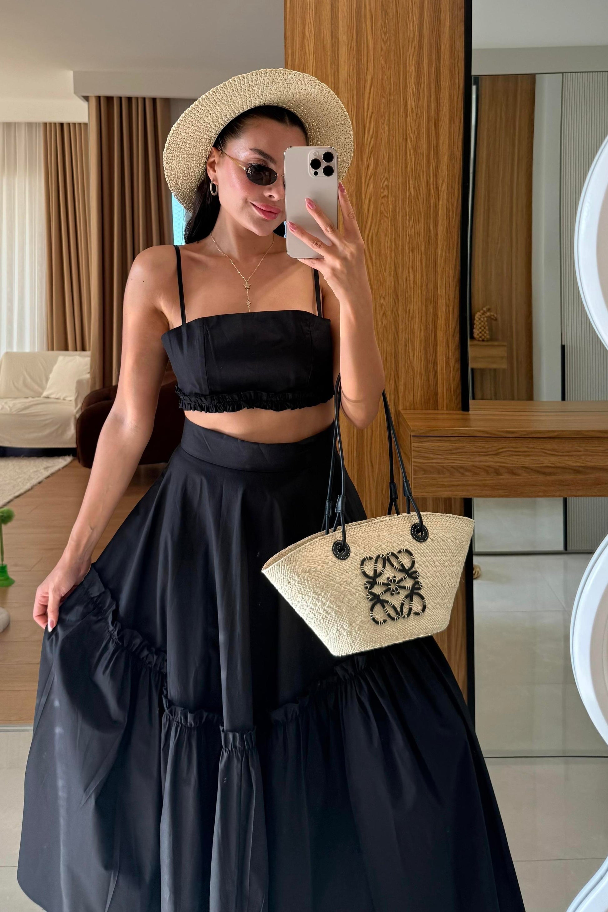 Bailey Siyah Çan Etekli İkili Takım