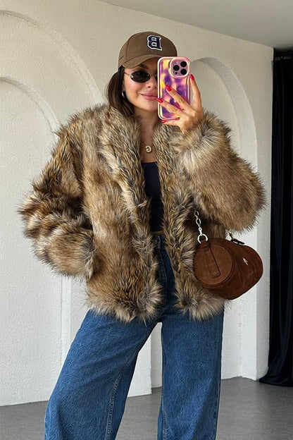 Balena Kahve Geçişli Kürk