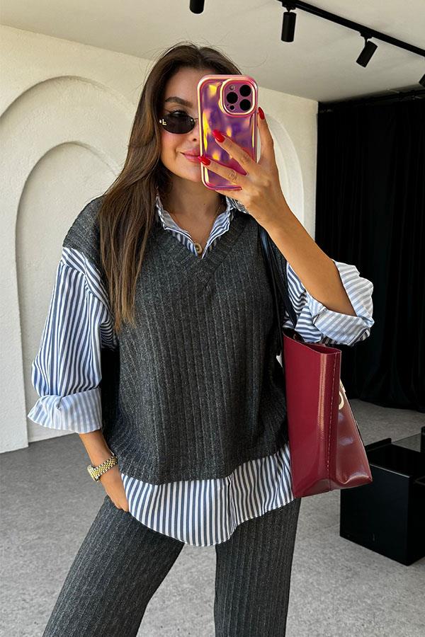 Balfour Gömlekli Triko Takım