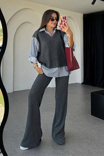 Balfour Gömlekli Triko Takım