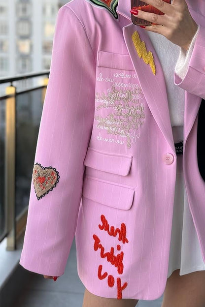 Barbies Nakış Detaylı Blazer Ceket