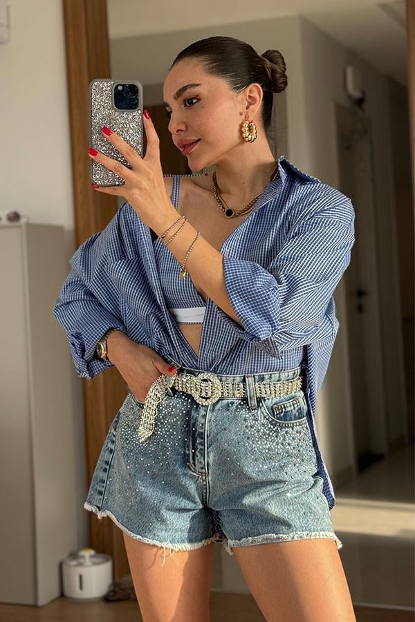 Barnaby Gömlek Crop Takım