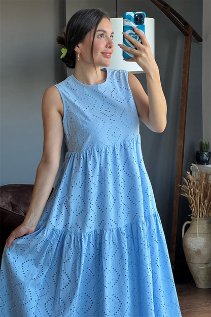 Bebe mavisi fisto elbise