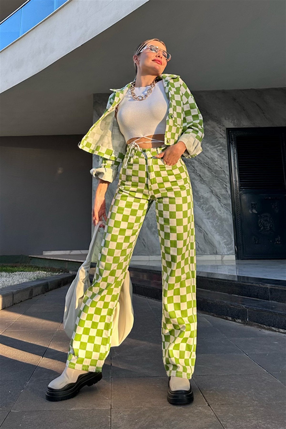 Bella Vita dama desenli kanvas takım