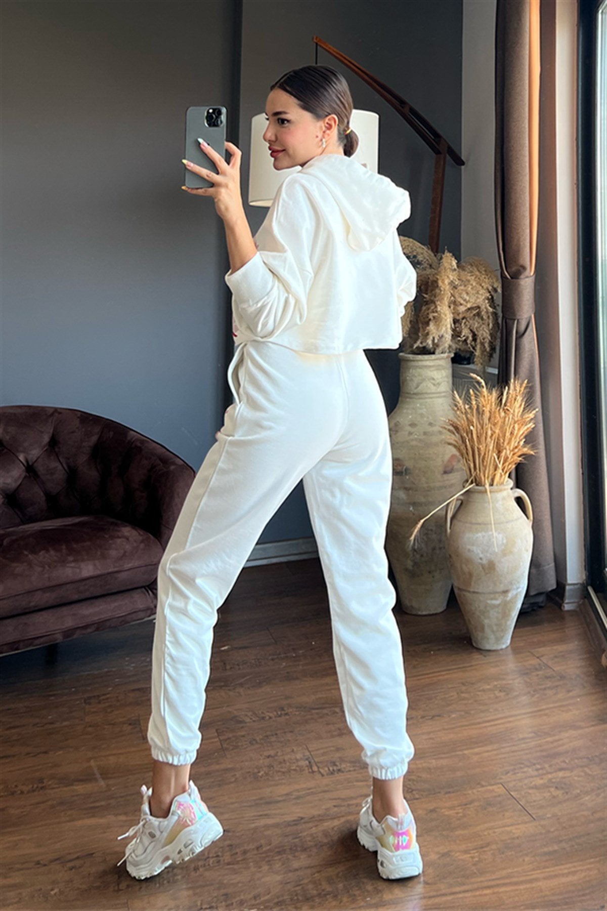 Bershka model dijital baskılı eşofman takım