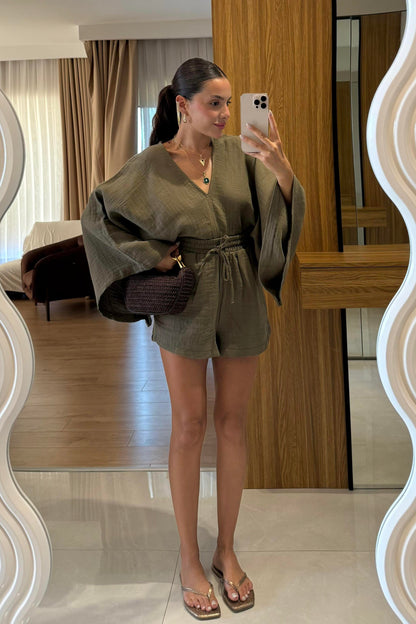 Biana Haki Müslin Yarasa Kol Takım