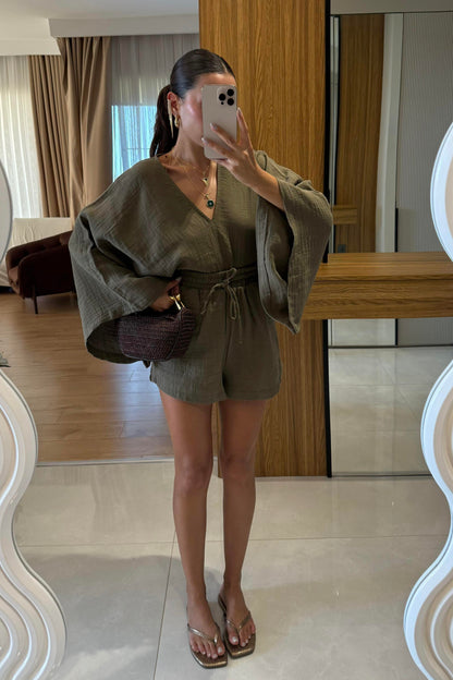 Biana Haki Müslin Yarasa Kol Takım