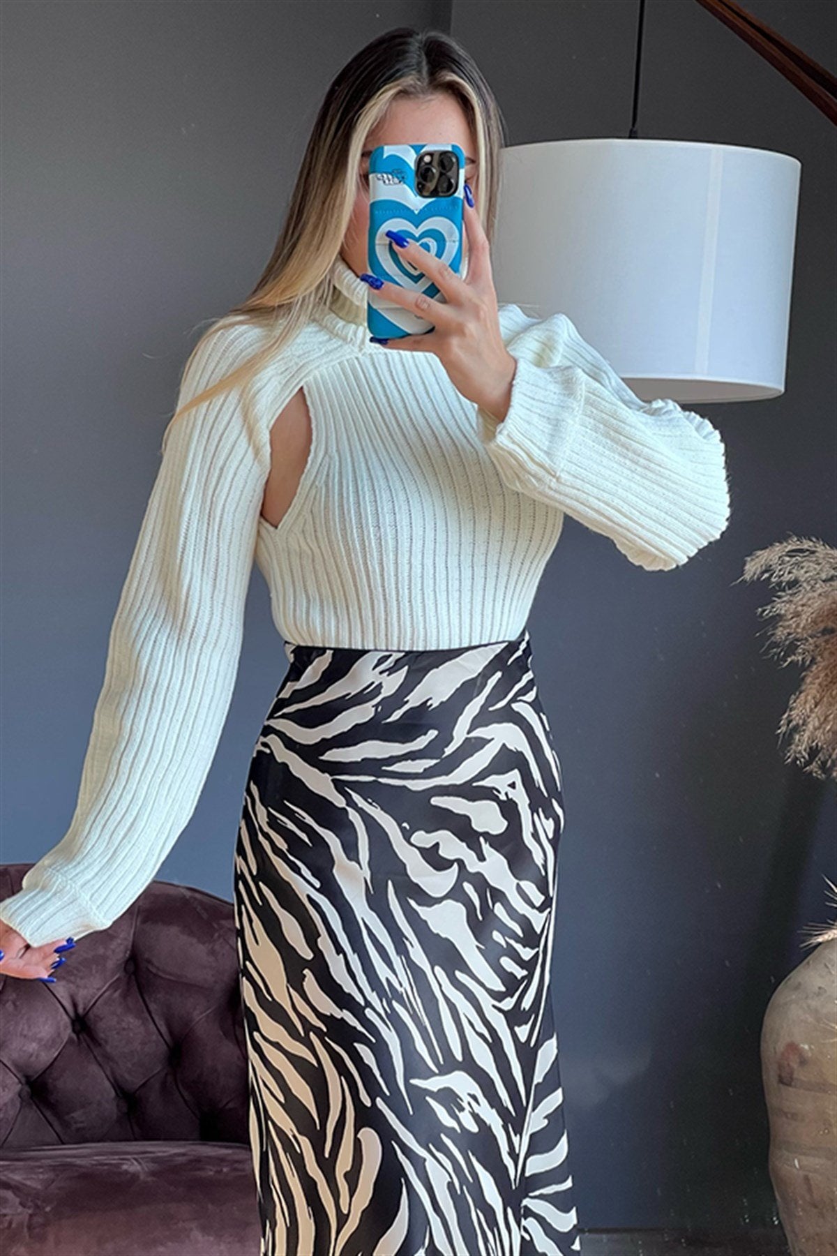 Bolerolu krem ikili triko takım