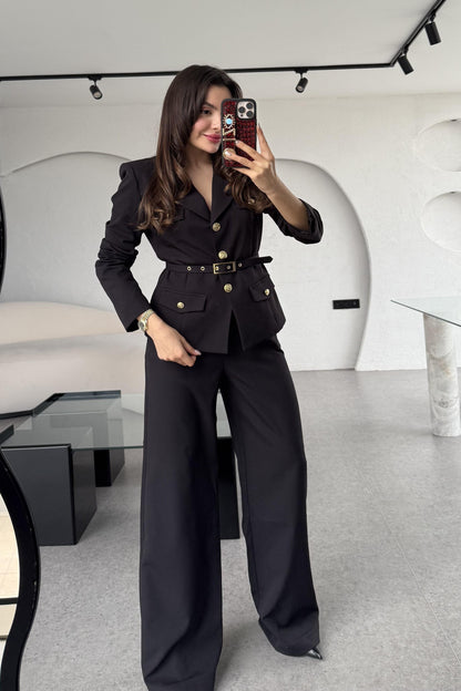 Bolivya Siyah Kemerli Premium Takım