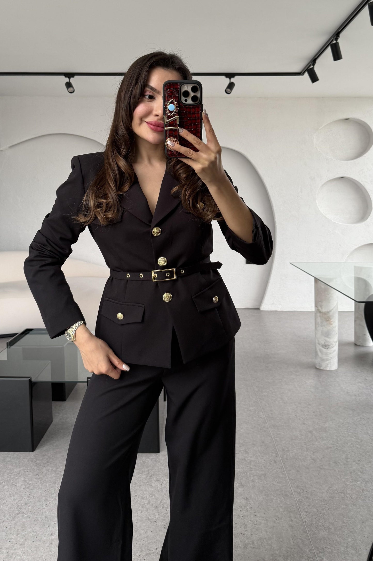 Bolivya Siyah Kemerli Premium Takım