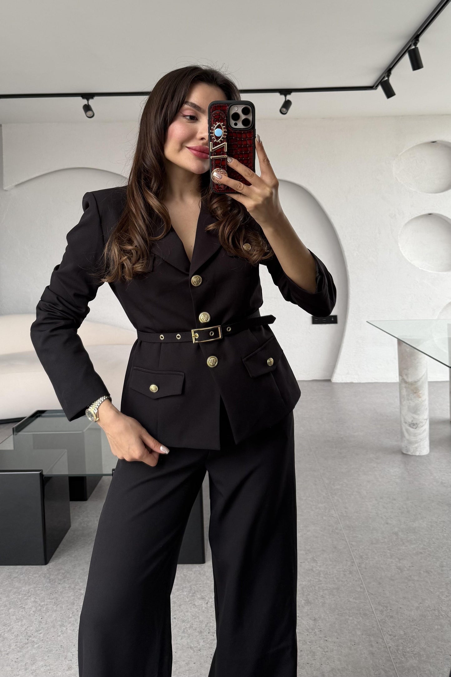 Bolivya Siyah Kemerli Premium Takım