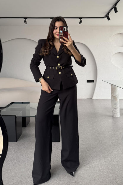 Bolivya Siyah Kemerli Premium Takım